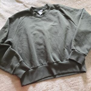 Athleta Forever Fleece Relaxed Crew Sweatshirt S